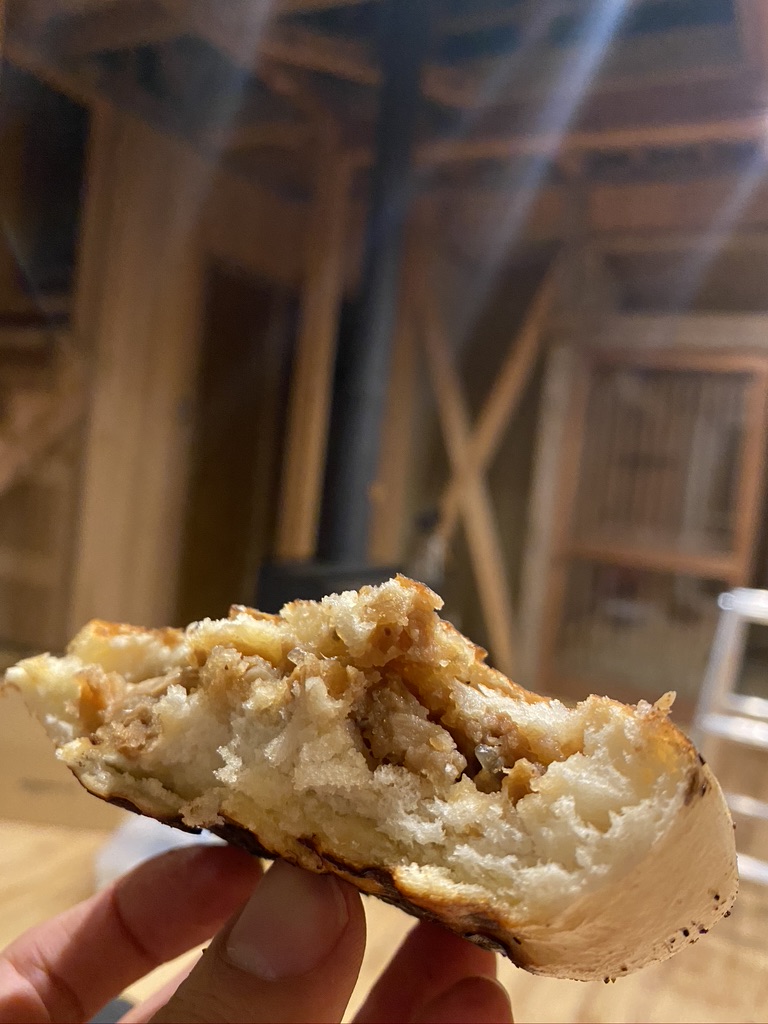 完成した肉まん