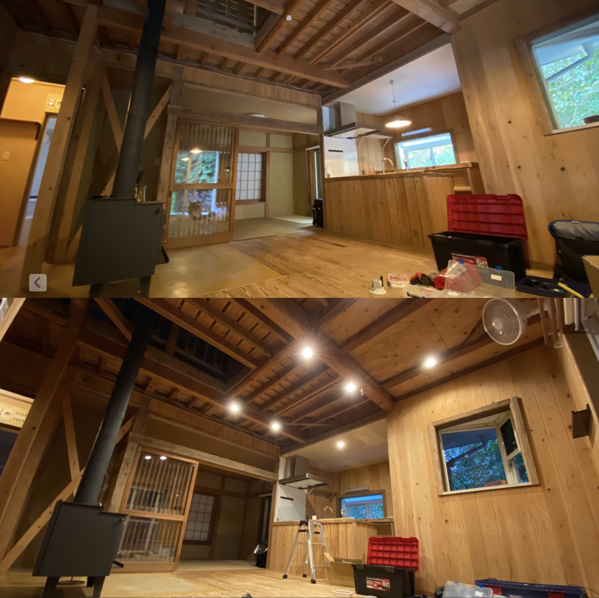 リビングの照明全体