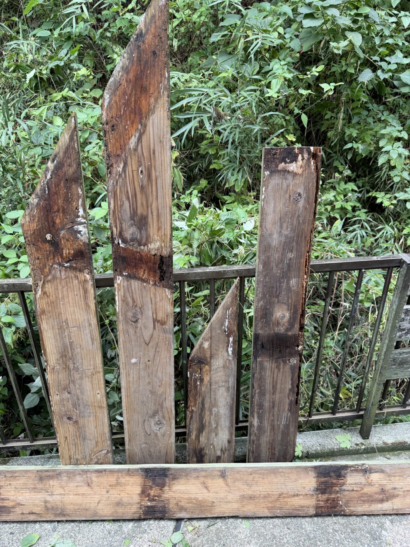 撤去した古い天板